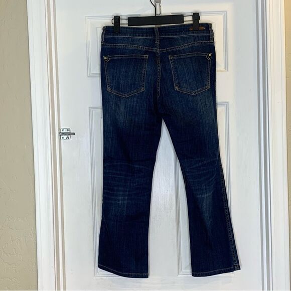 Pilcro and the Letterpress Stet Cropped Jeans Size 27 Dark Denim Color - Picture 4 of 9